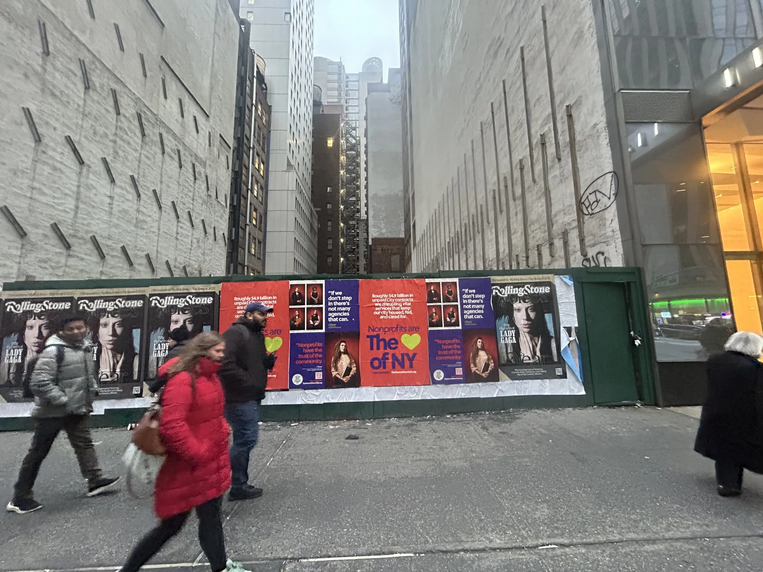 wild wheat paste posters in New York 