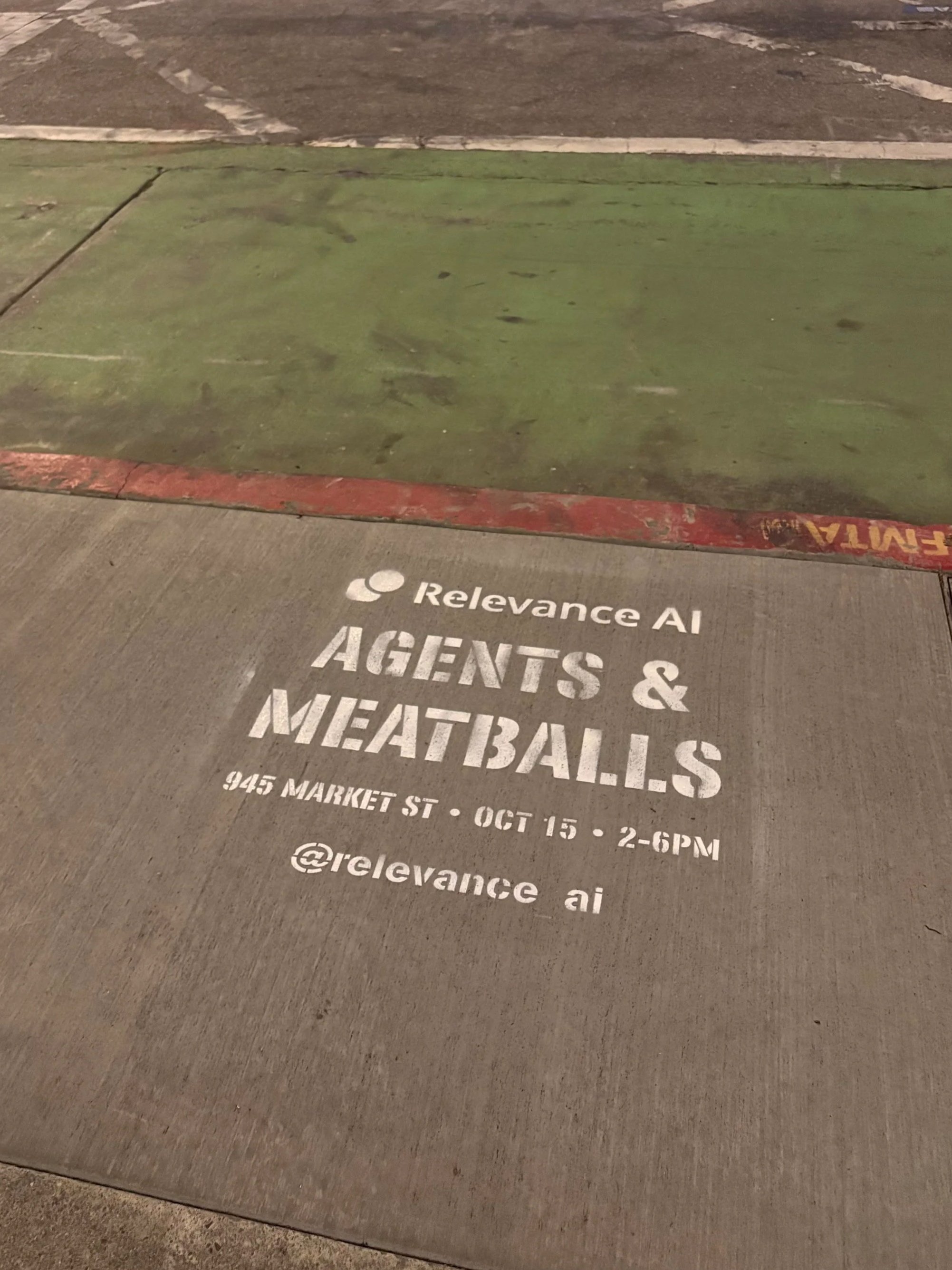 white chalk sidewalk stencil in major city