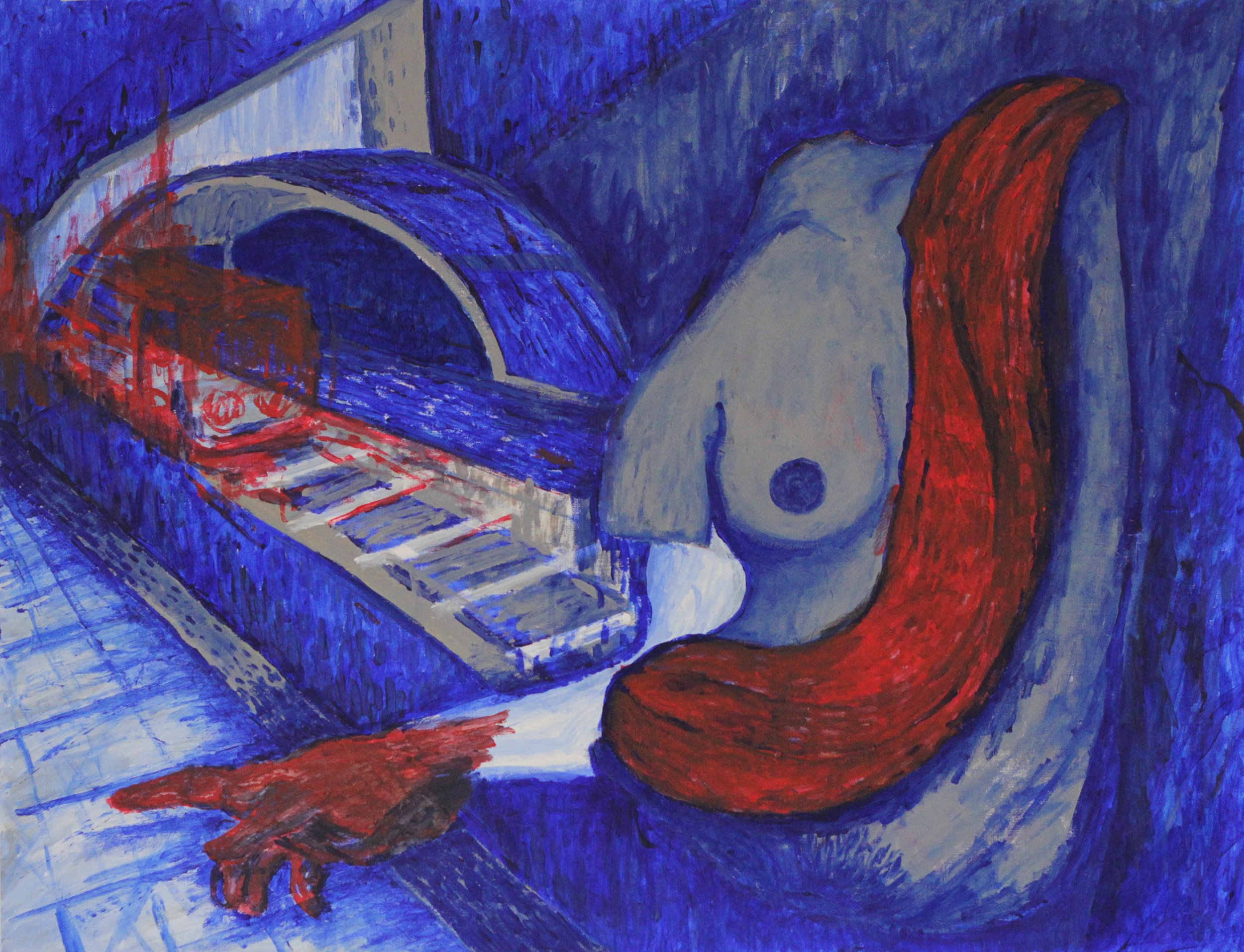 Last Stop 2026
Acrylic and ink on oil paper
50x65cm