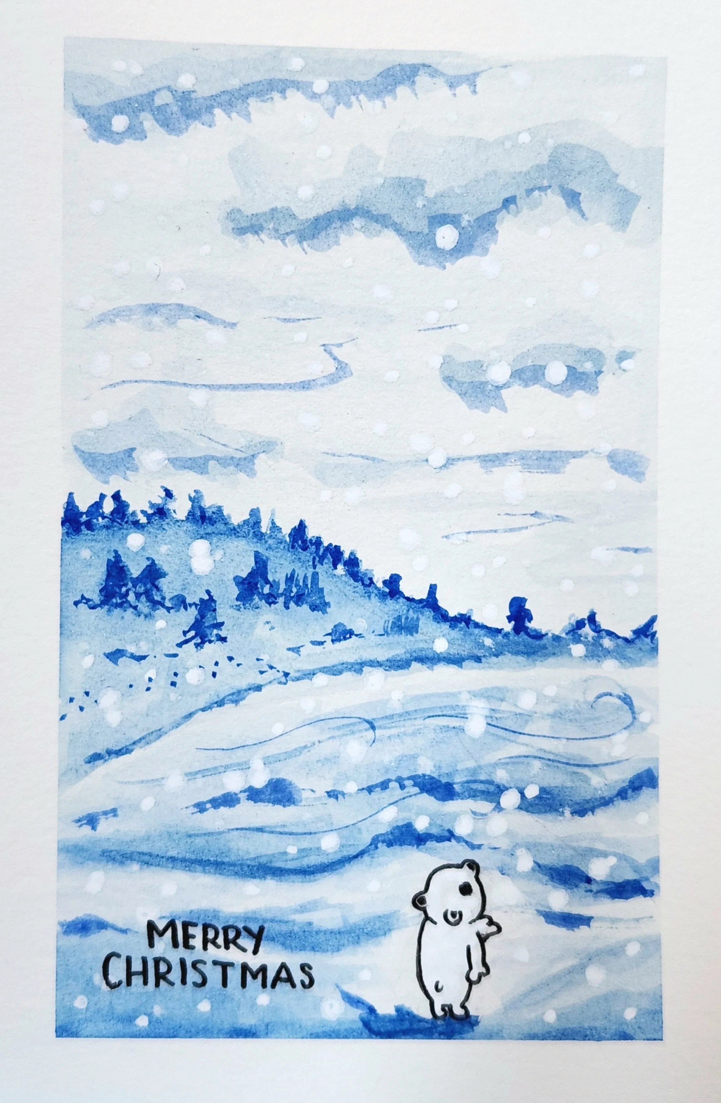 Watercolour paint, marker