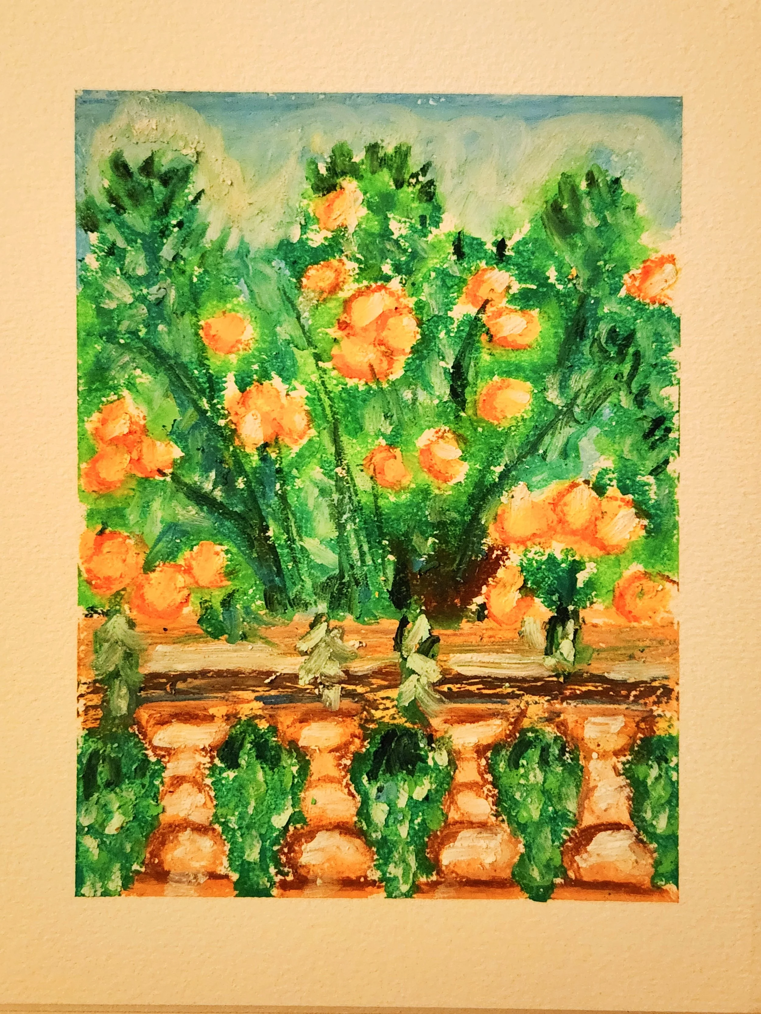Oil pastel