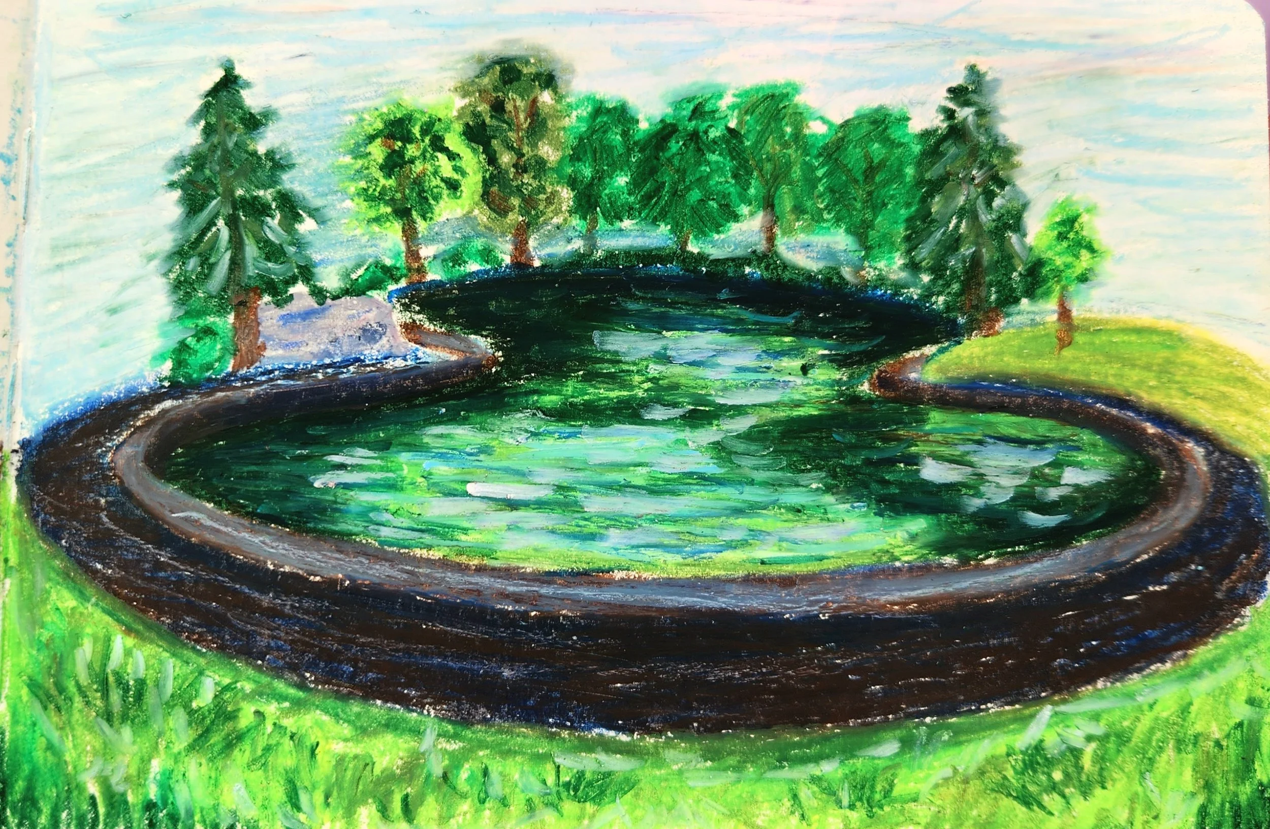 Oil pastel