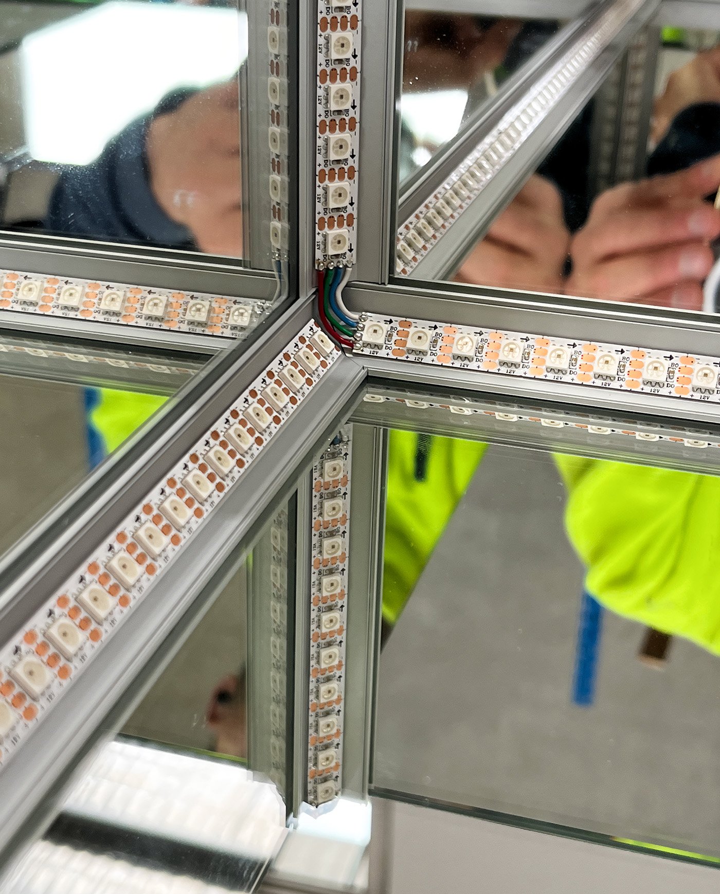 Custom LED strip lighting soldering completed for Tokyo Sing Song in Newtown, Sydney