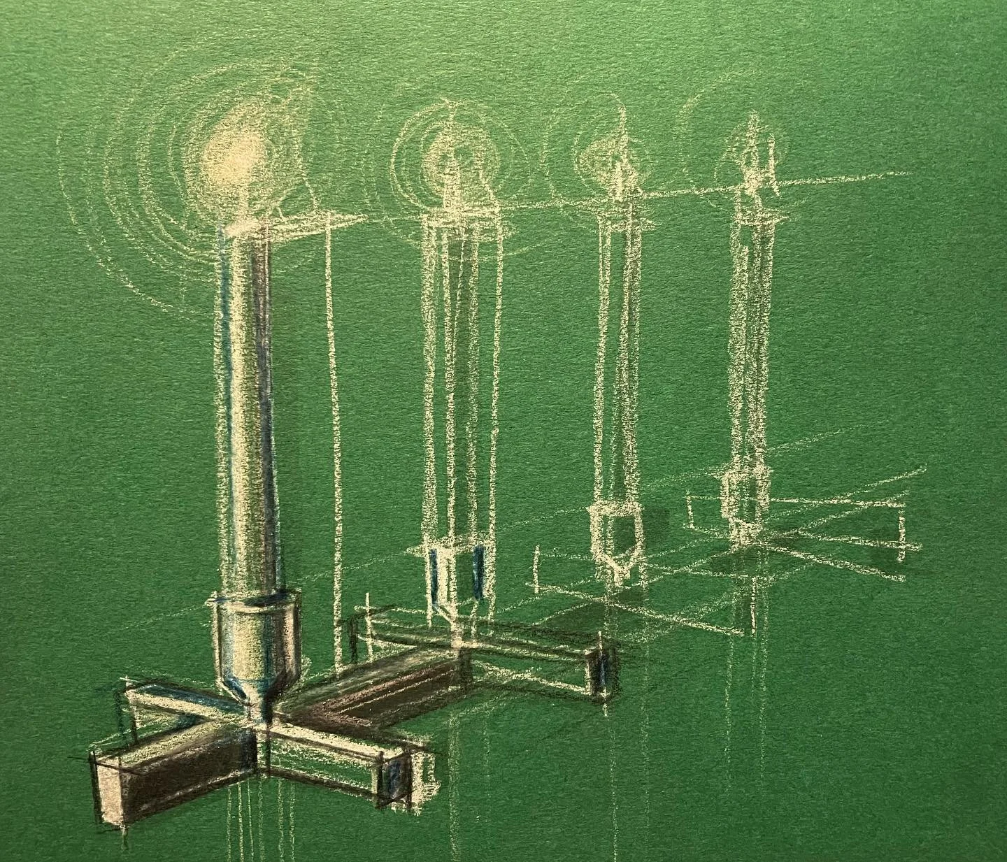 Impromptu sketch of candles. 🎄