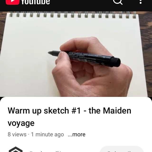 Warm up sketch #1 
All comments welcome and remember to subscribe&hellip;
Happy Friday! 

Link in bio! 🍿