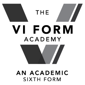 The VI Form Academy logo and geometric brand mark.