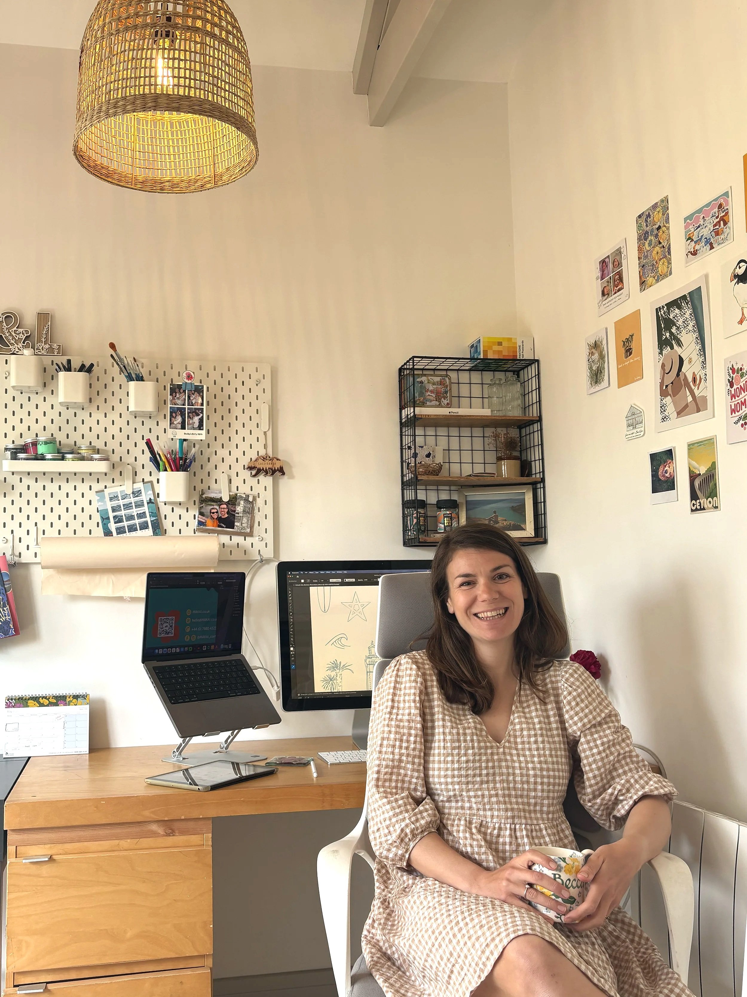 Becca Wakley in her design studio.