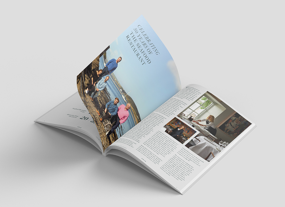 Rick Stein Sole Magazine editorial spread.