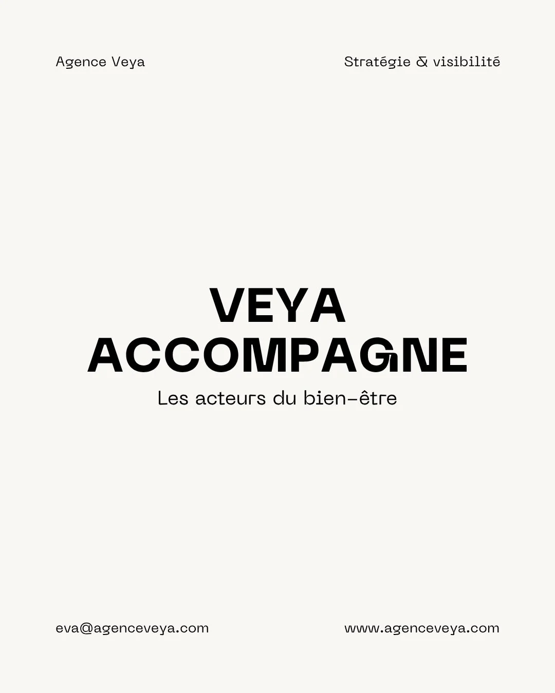 VEYA accompagne les acteurs du bien-&ecirc;tre.

Sport, nutrition, beaut&eacute;, sant&eacute;&hellip;
Des univers diff&eacute;rents, mais une m&ecirc;me mission : aider les autres &agrave; se sentir mieux.

Chez VEYA, ce choix n&rsquo;est pas anodin