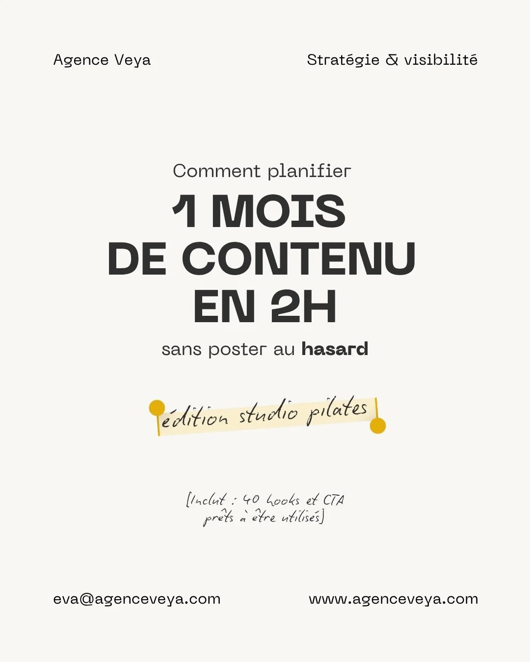 Planifier un mois de contenu ne devrait pas prendre des journ&eacute;es enti&egrave;res. 🤯

Chez VEYA, on essaie surtout de construire des syst&egrave;mes simples, coh&eacute;rents et faciles &agrave; tenir dans le temps &mdash; surtout pour des stu