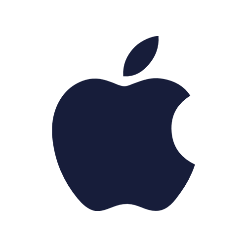 Apple logo with a bite taken out of it