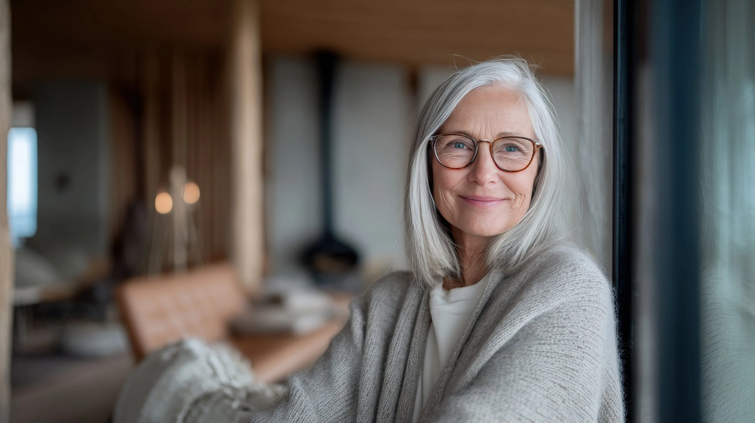 Lady Happy with Home Renovation Work