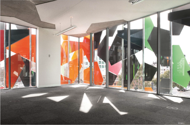 facade detailing of Pixel in Calton Australia by Himmelzimmer