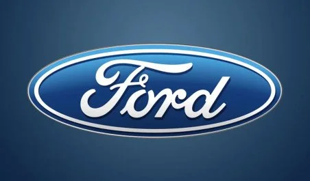 Ford logo on a blue background