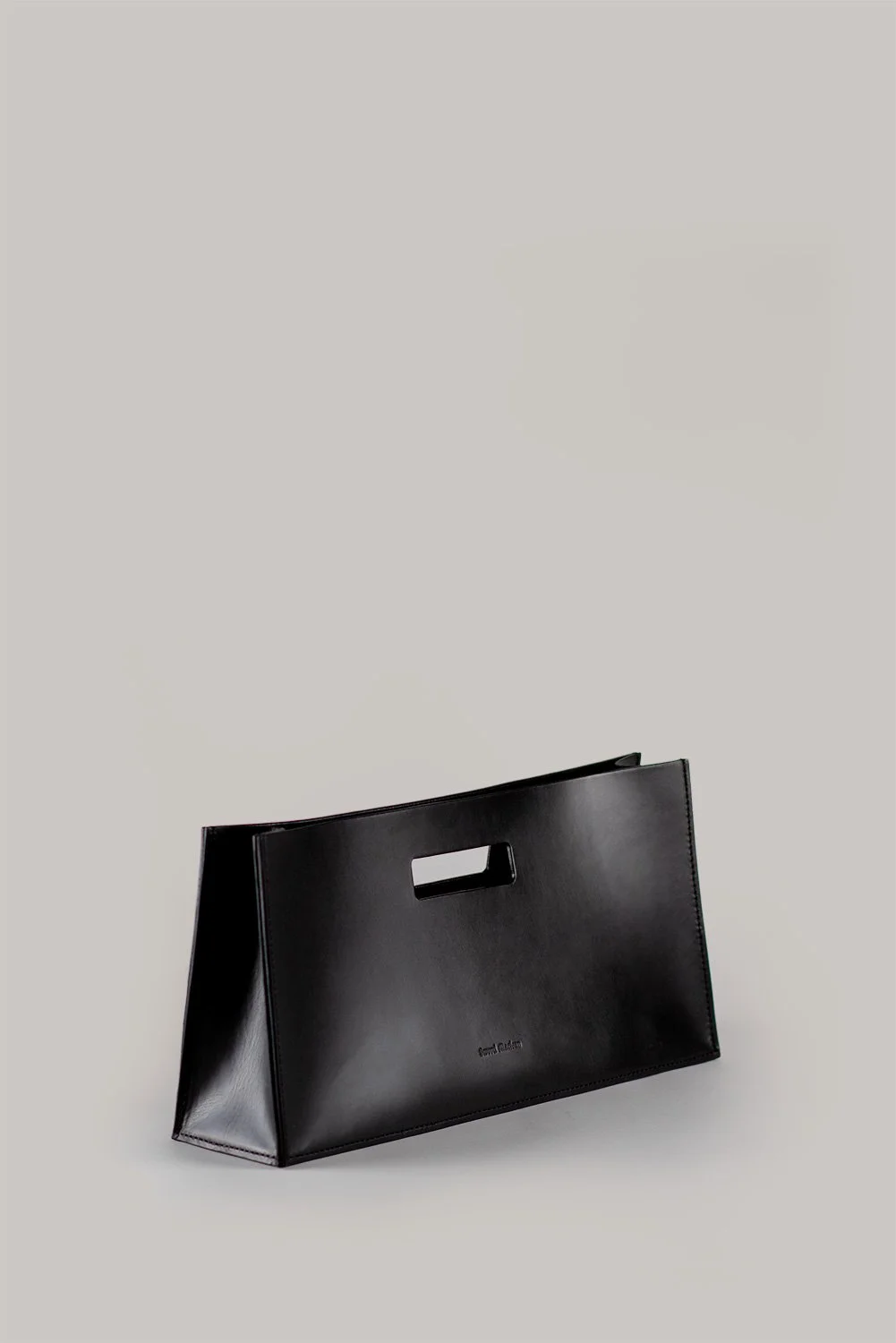 SHORT LEATHER BOX BAG