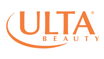 ULTA Beauty logo in orange with a curved line beneath the name.