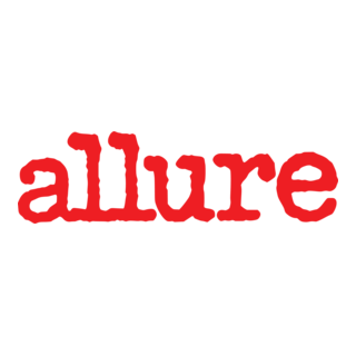 The word 'allure' written in red lowercase letters on a white background.