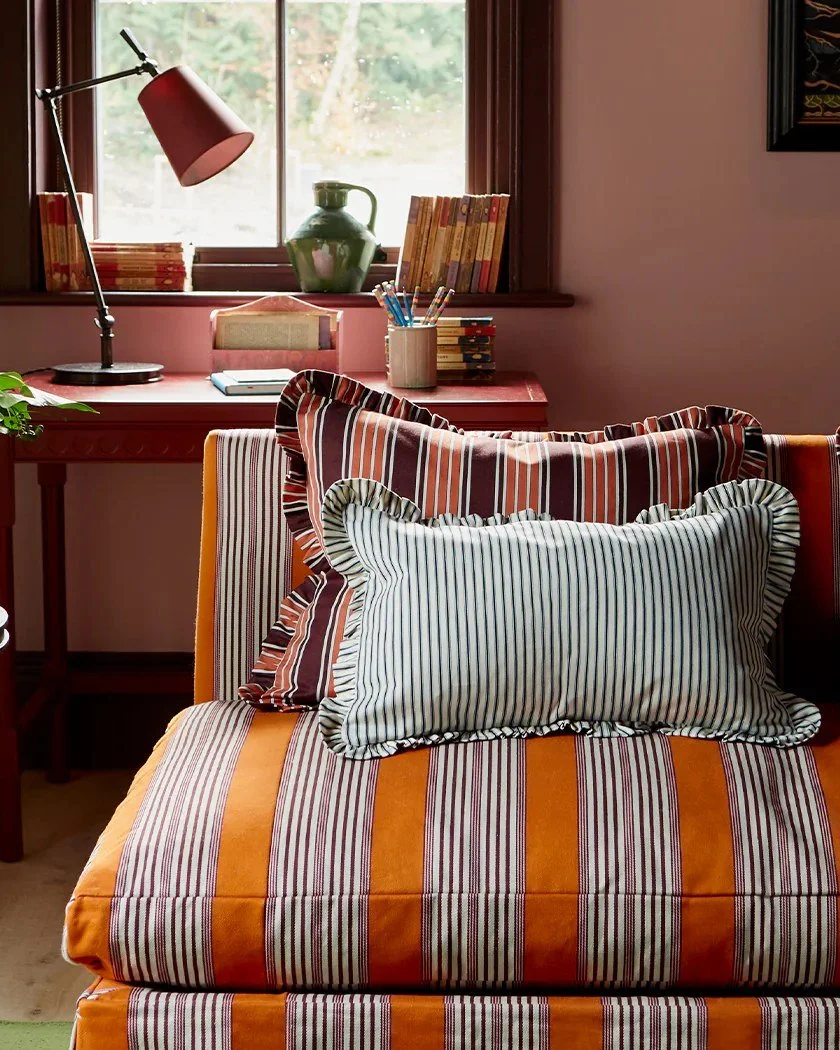 I&rsquo;ve always loved the timeless character of traditional Turkish striped textiles, particularly Kutnu fabric &mdash; a historic Ottoman cloth woven with silk and cotton and known for its rich colour and distinctive vertical stripes.

These texti