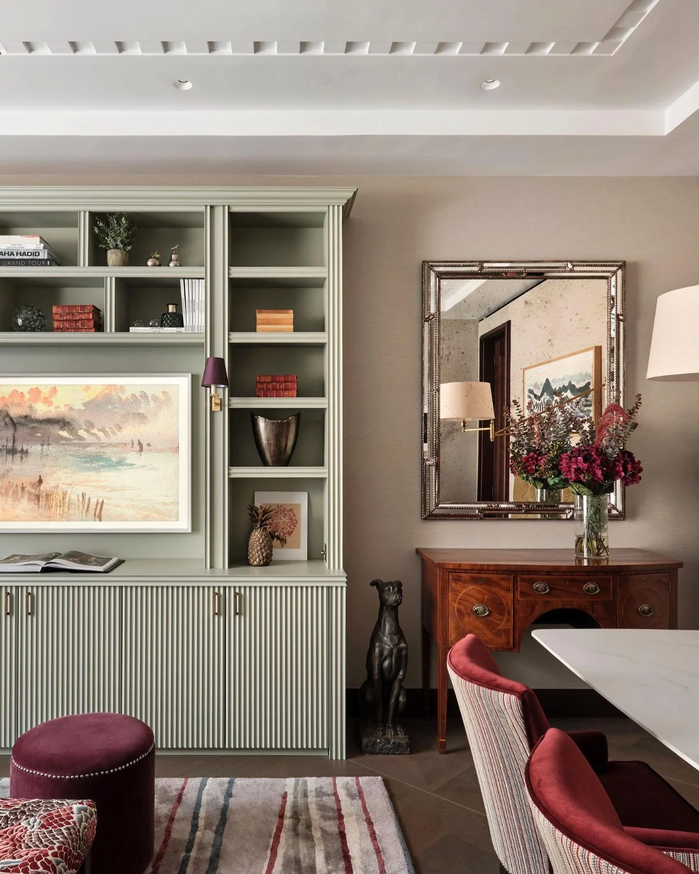 The sitting room of a recent apartment completed for Lodha Developments UK in No. 1 Grosvenor Square. An amazing opportunity, arguably one of the best schemes in London, and working with a development company who, in every which way, intend to break 