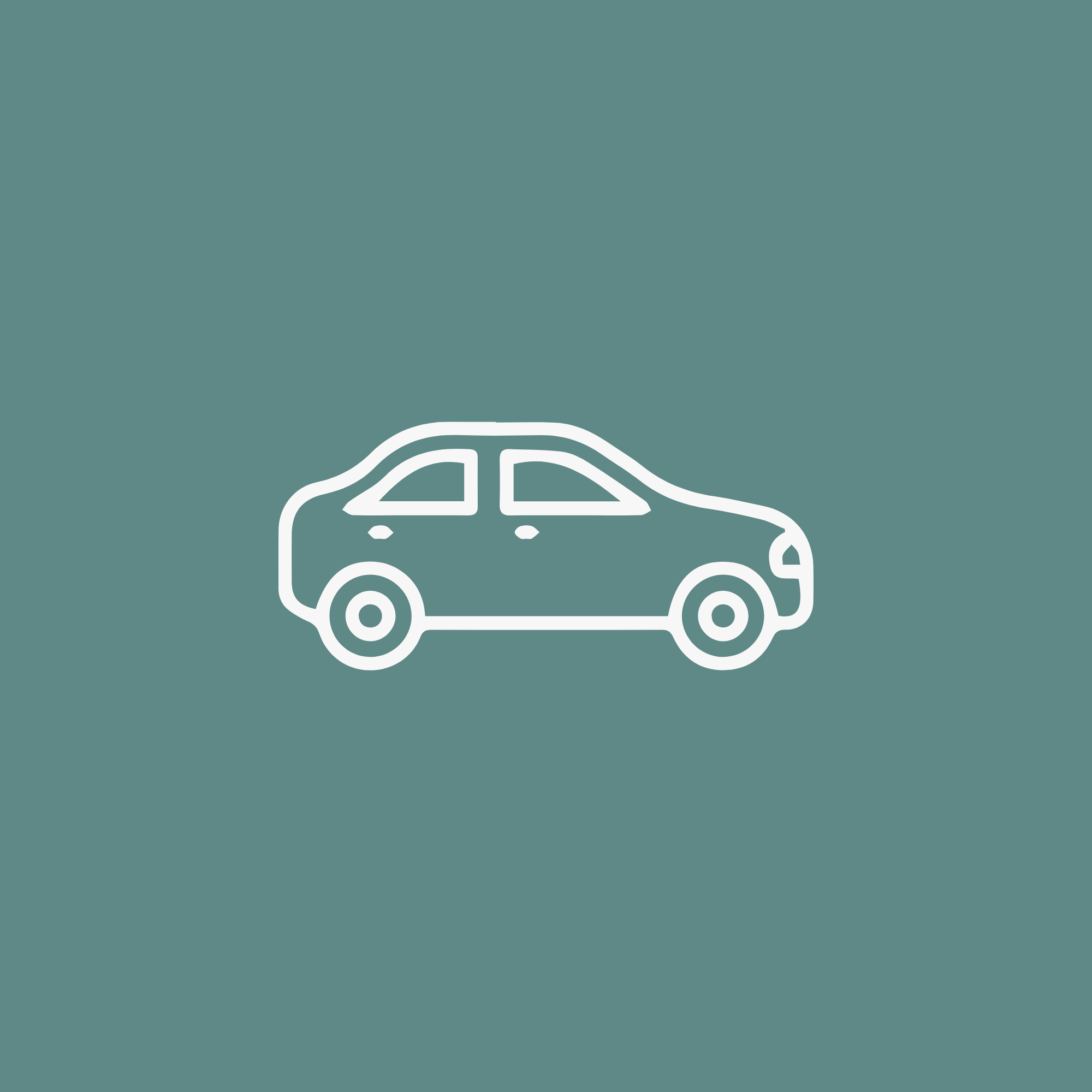Symbol eines Autos auf grünem Hintergrund