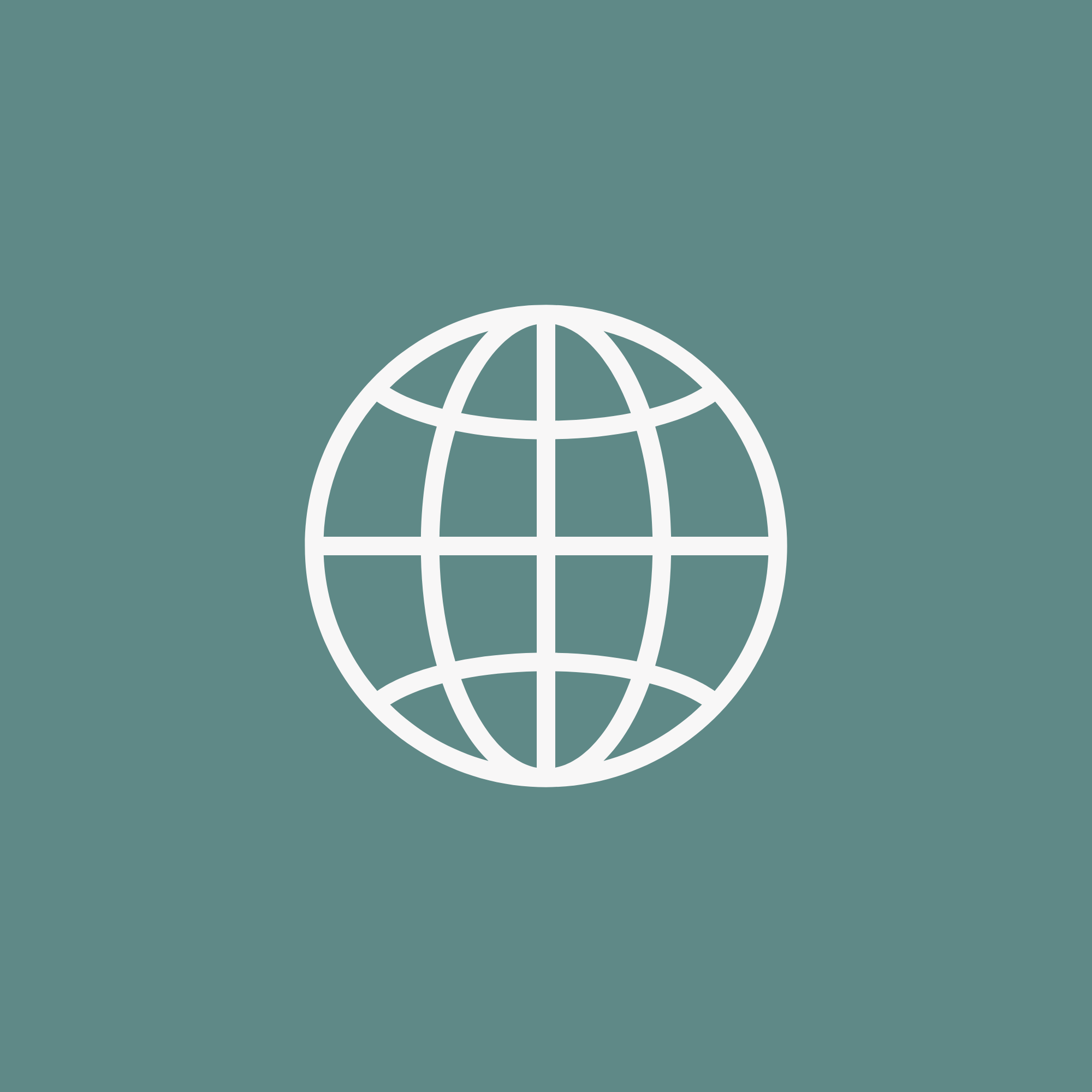 Symbol eines Globus auf grünem Hintergrund.