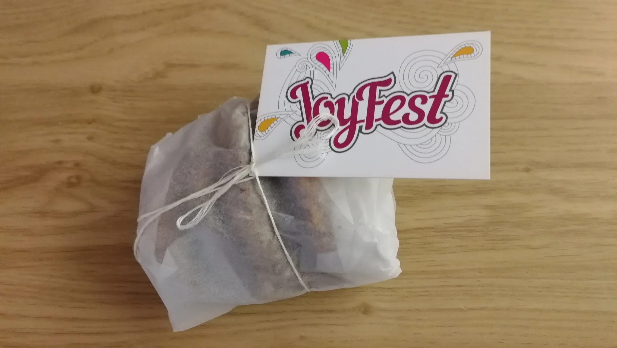 Homebaked cookies, dropped off for staff at local shops