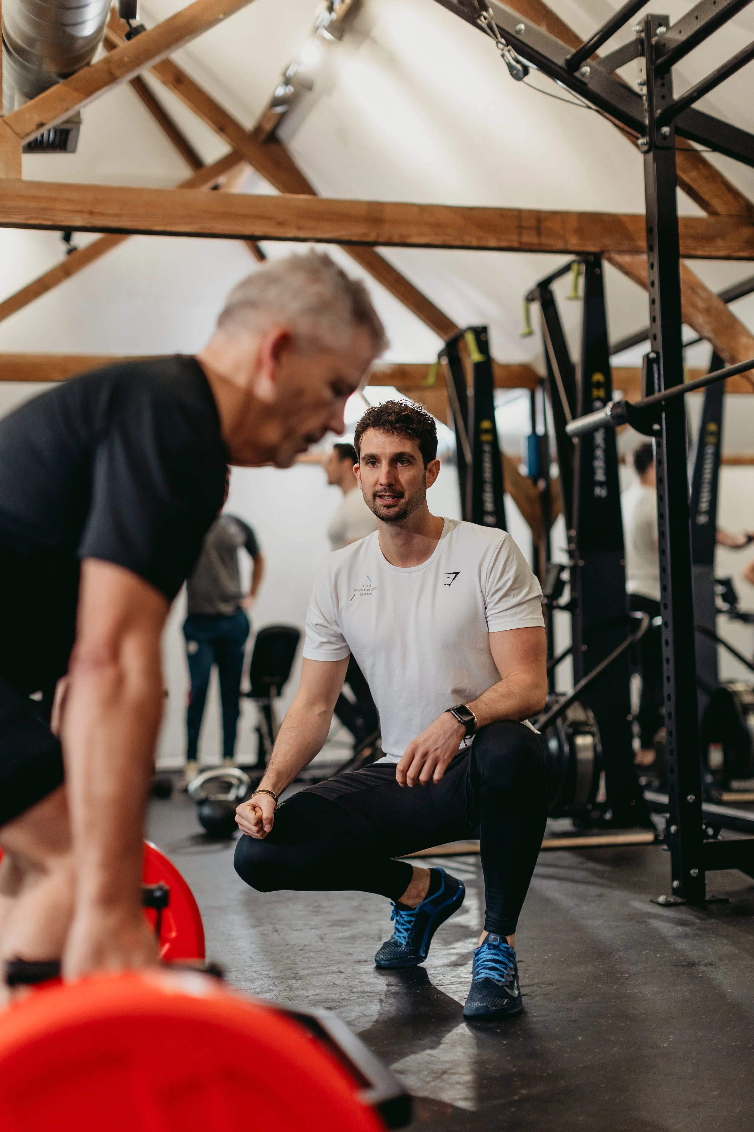 Strength training at The Movement Barn gym in Berkshire
