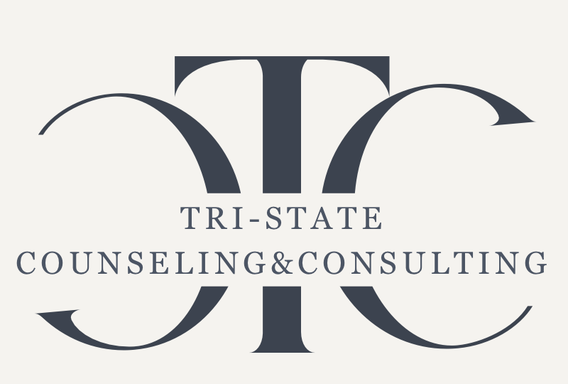 Logo for Tri-State Counseling & Consulting featuring stylized initials T, C, C.