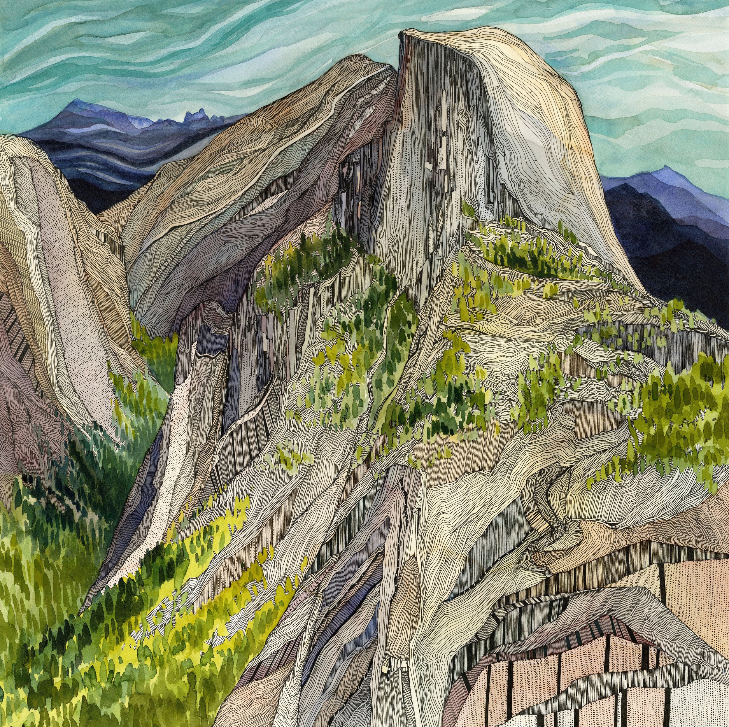 Glacier Point Print