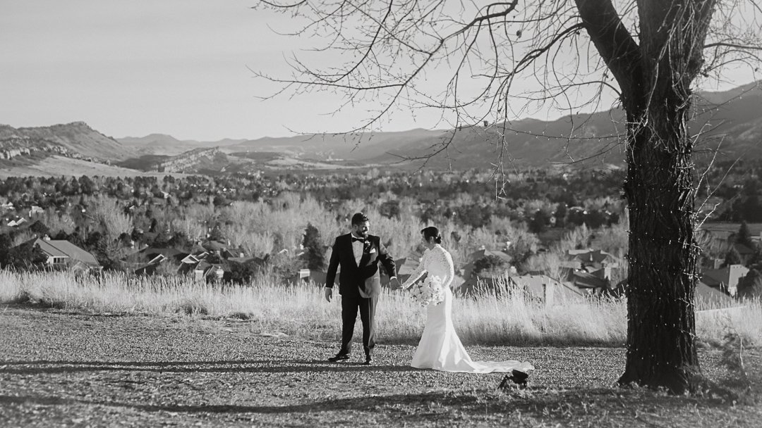 natural outdoor wedding portraits Denver cinematic photography