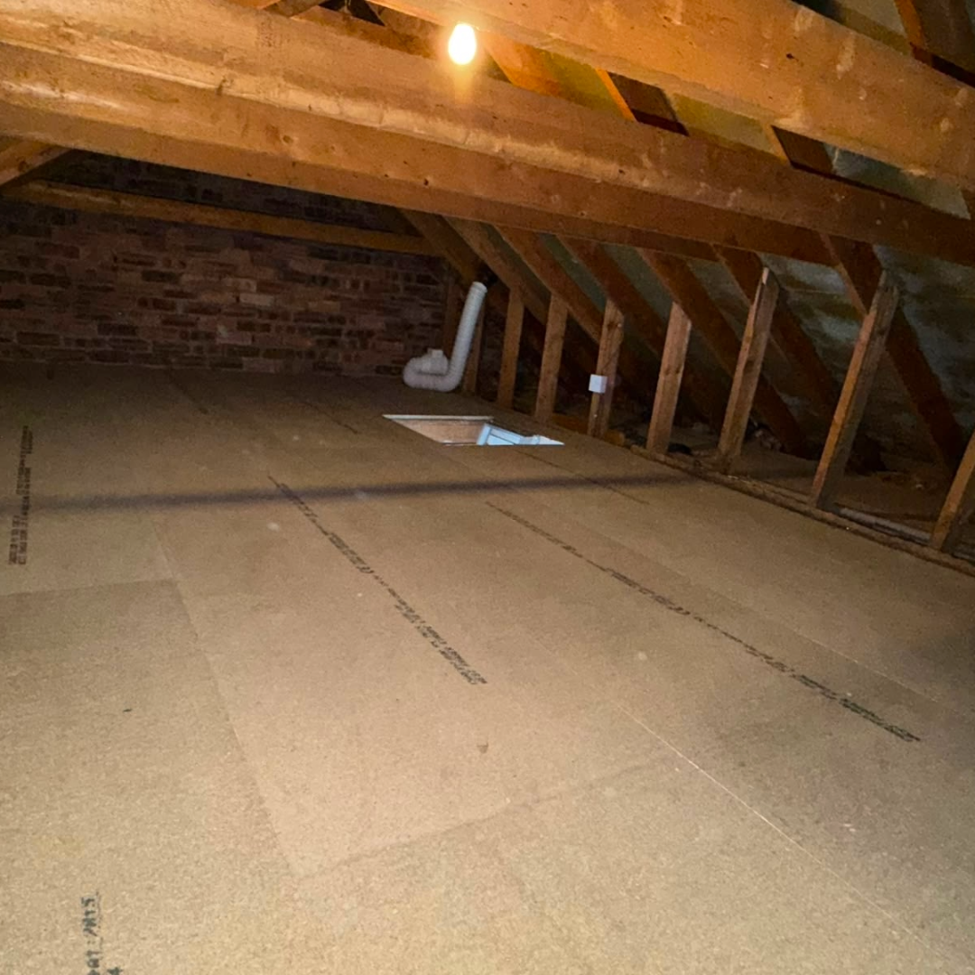 Loft flooring installed for extra storage space