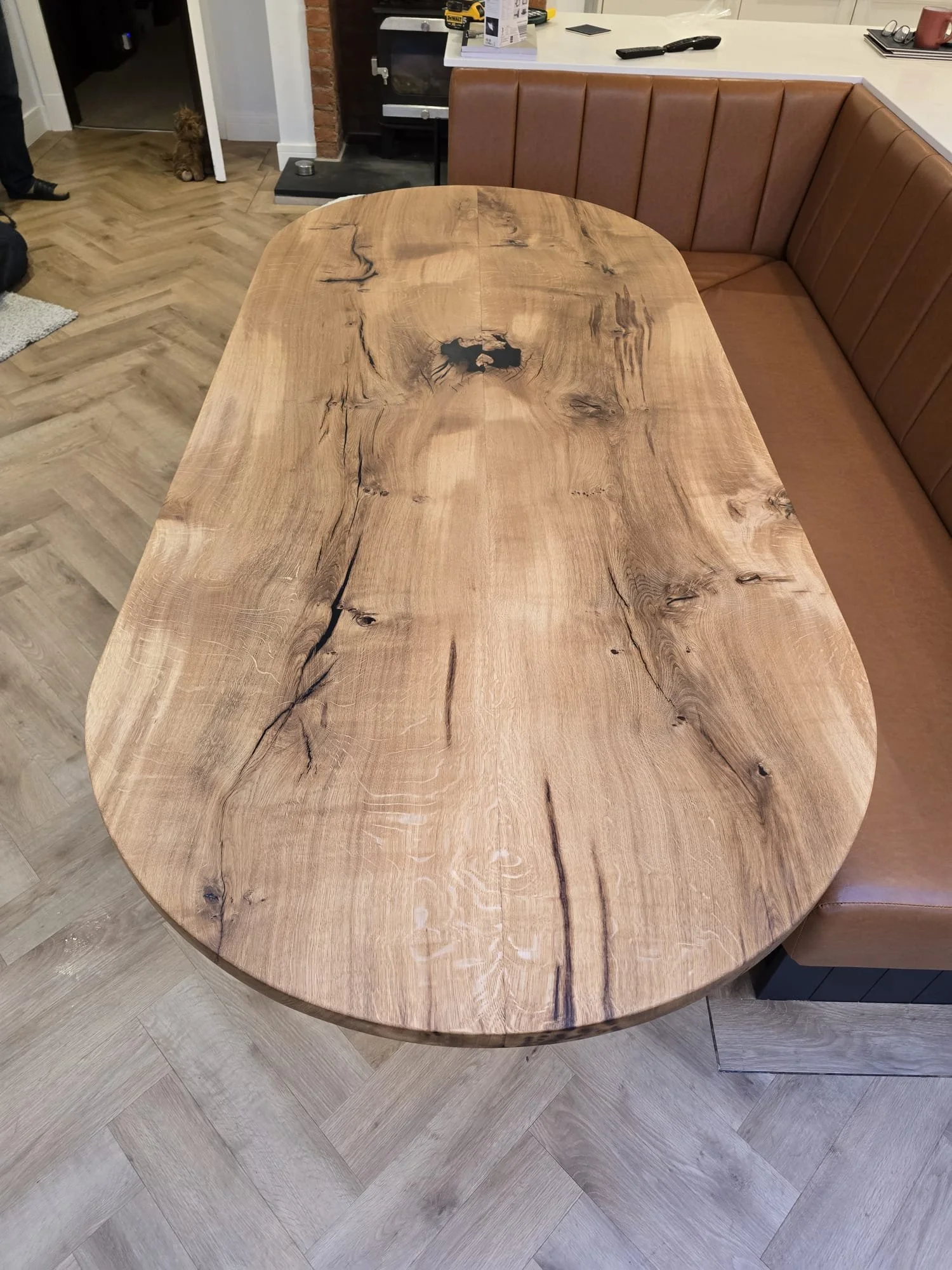 bespoke kitchen and dining table 