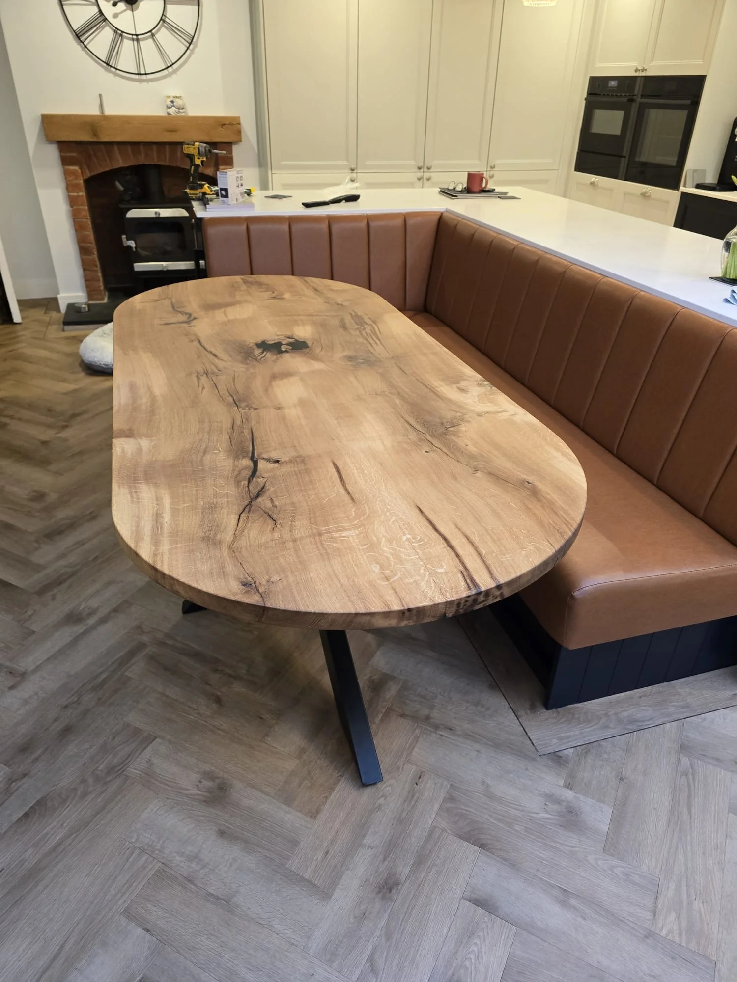 bespoke kitchen and dining table 
