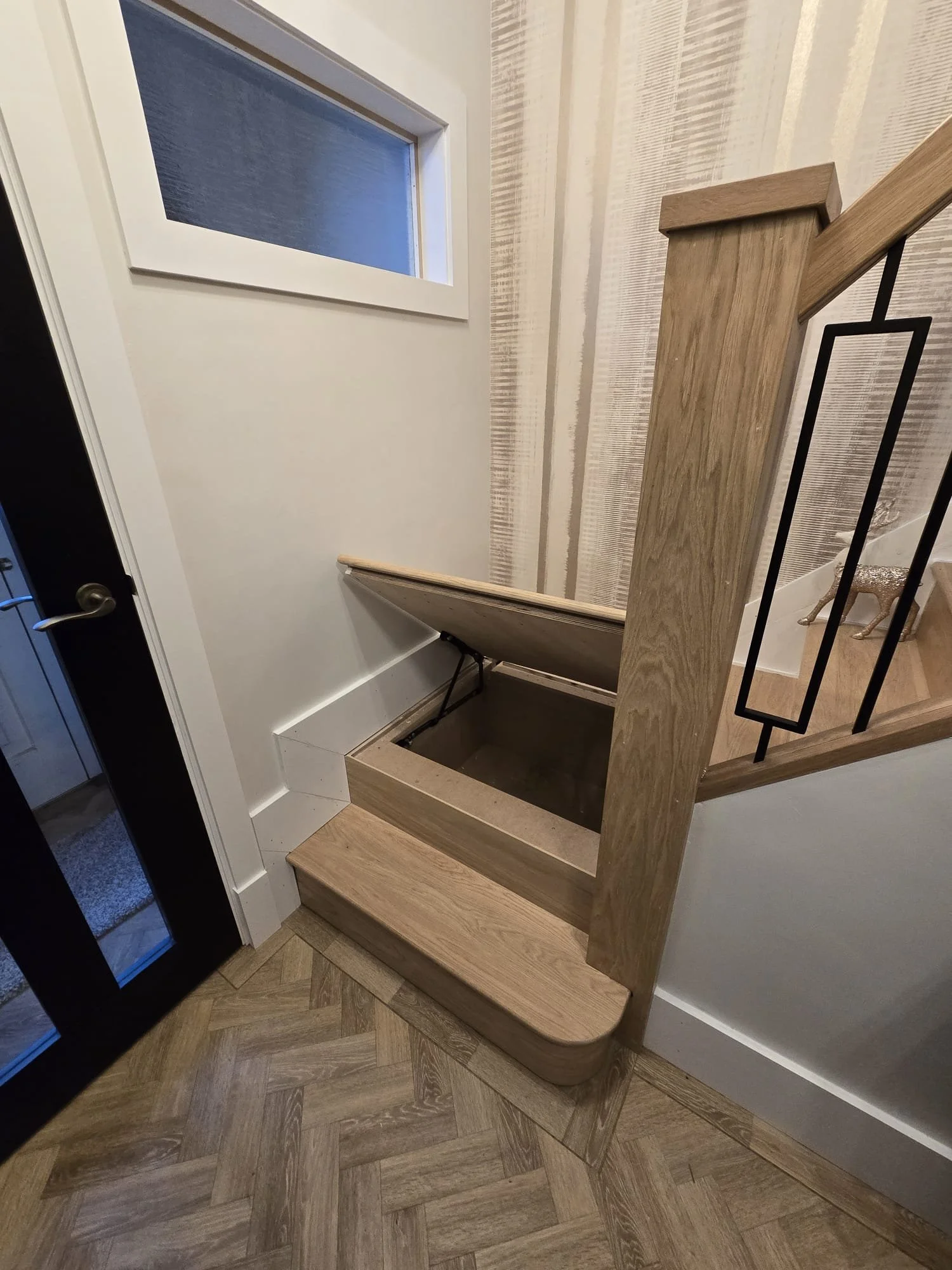 bespoke staircase with hidden storage 
