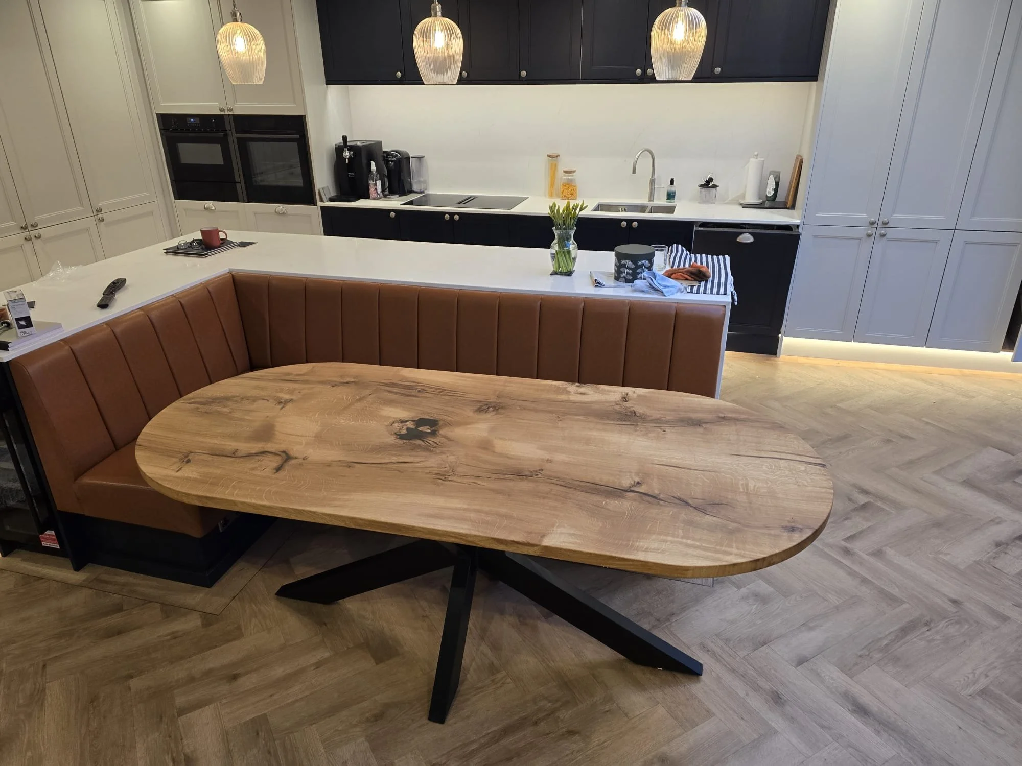 bespoke kitchen and dining table 