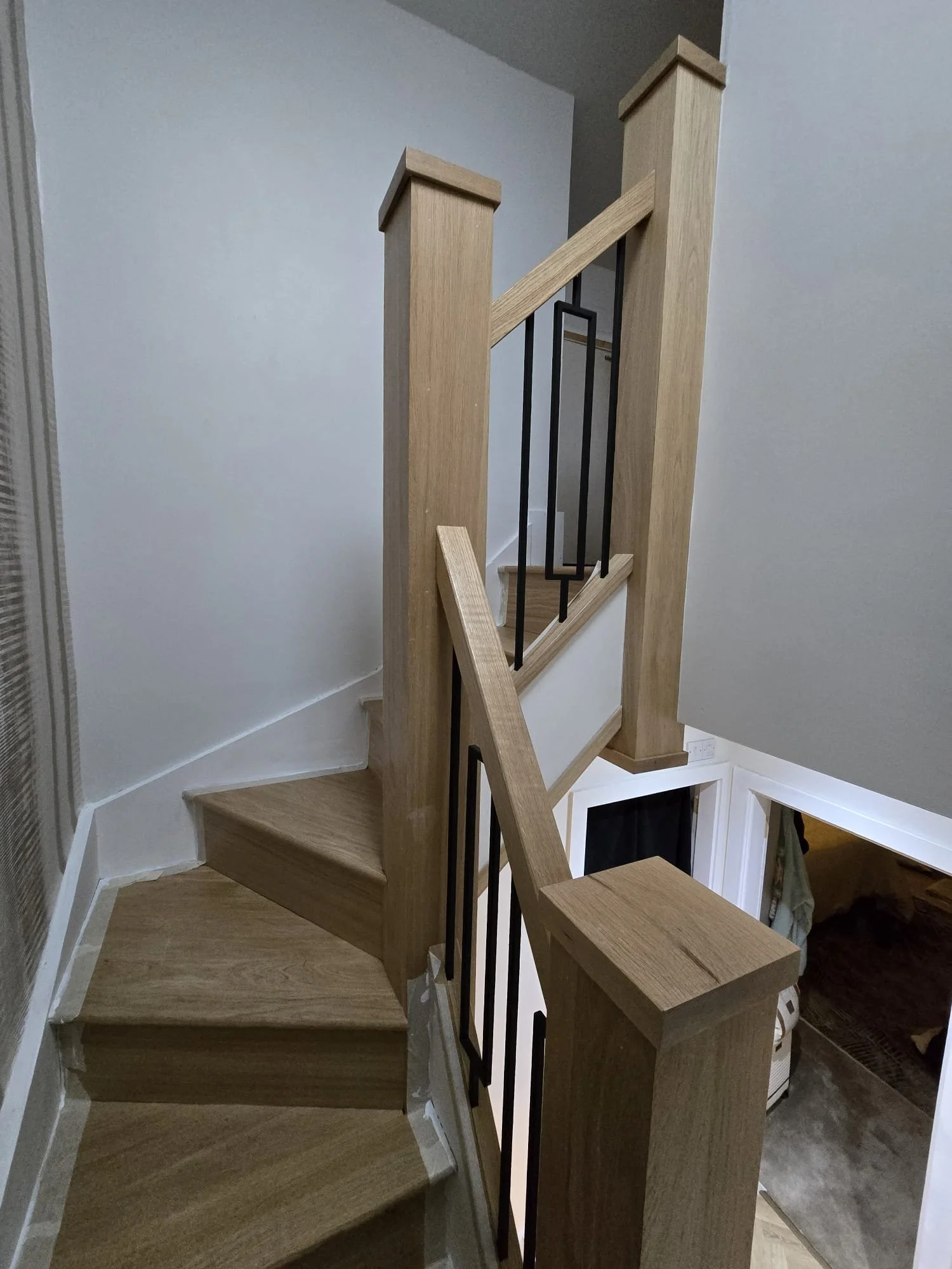 bespoke staircase with hidden storage 