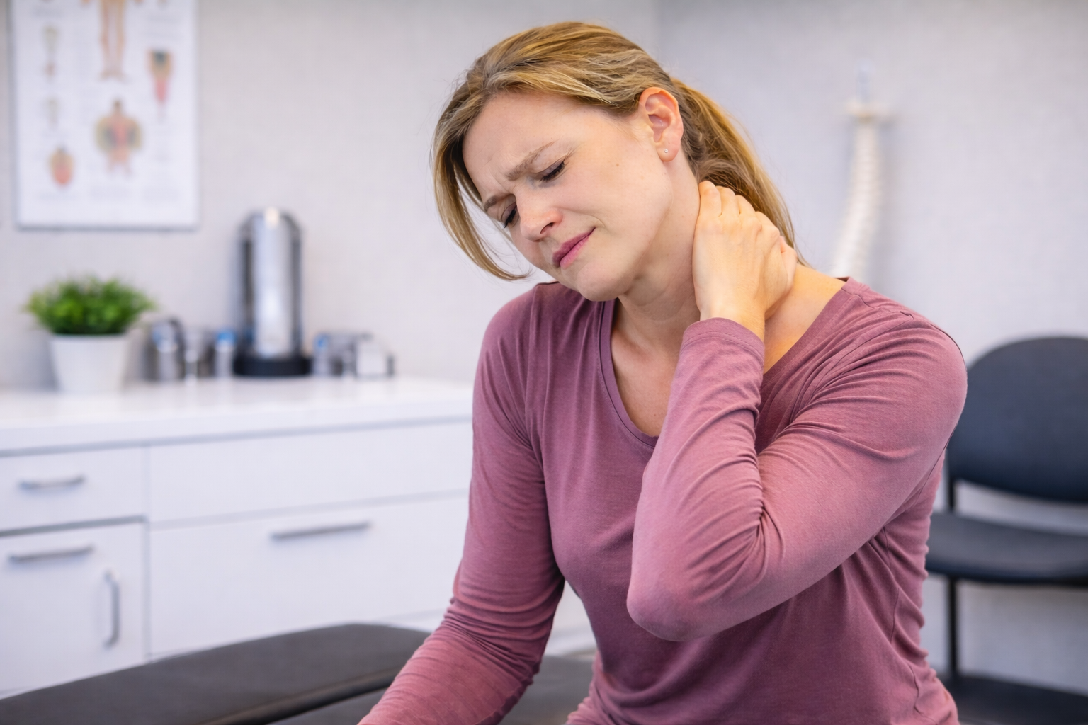 Whiplash evaluation for neck pain after car accident in Tiffin Ohio