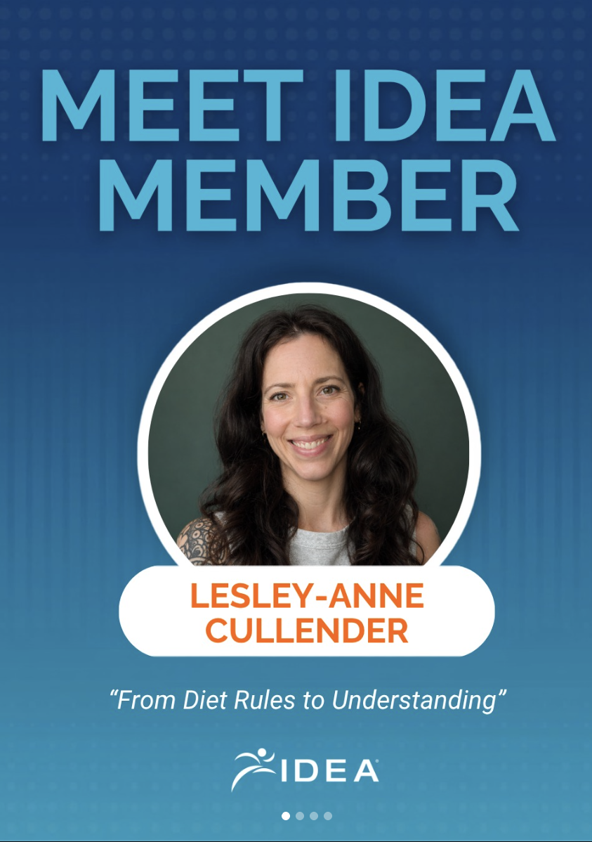 I was featured in IDEA’s Member Spotlight 