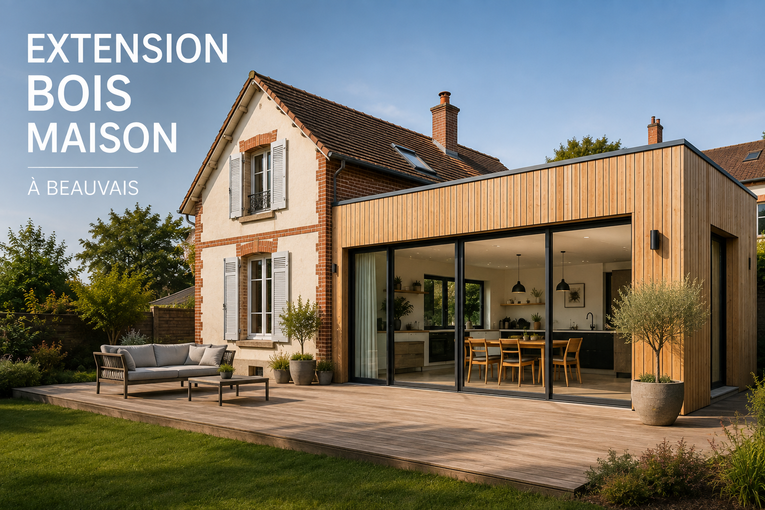 Extension bois maison Beauvais : avantages et contraintes
