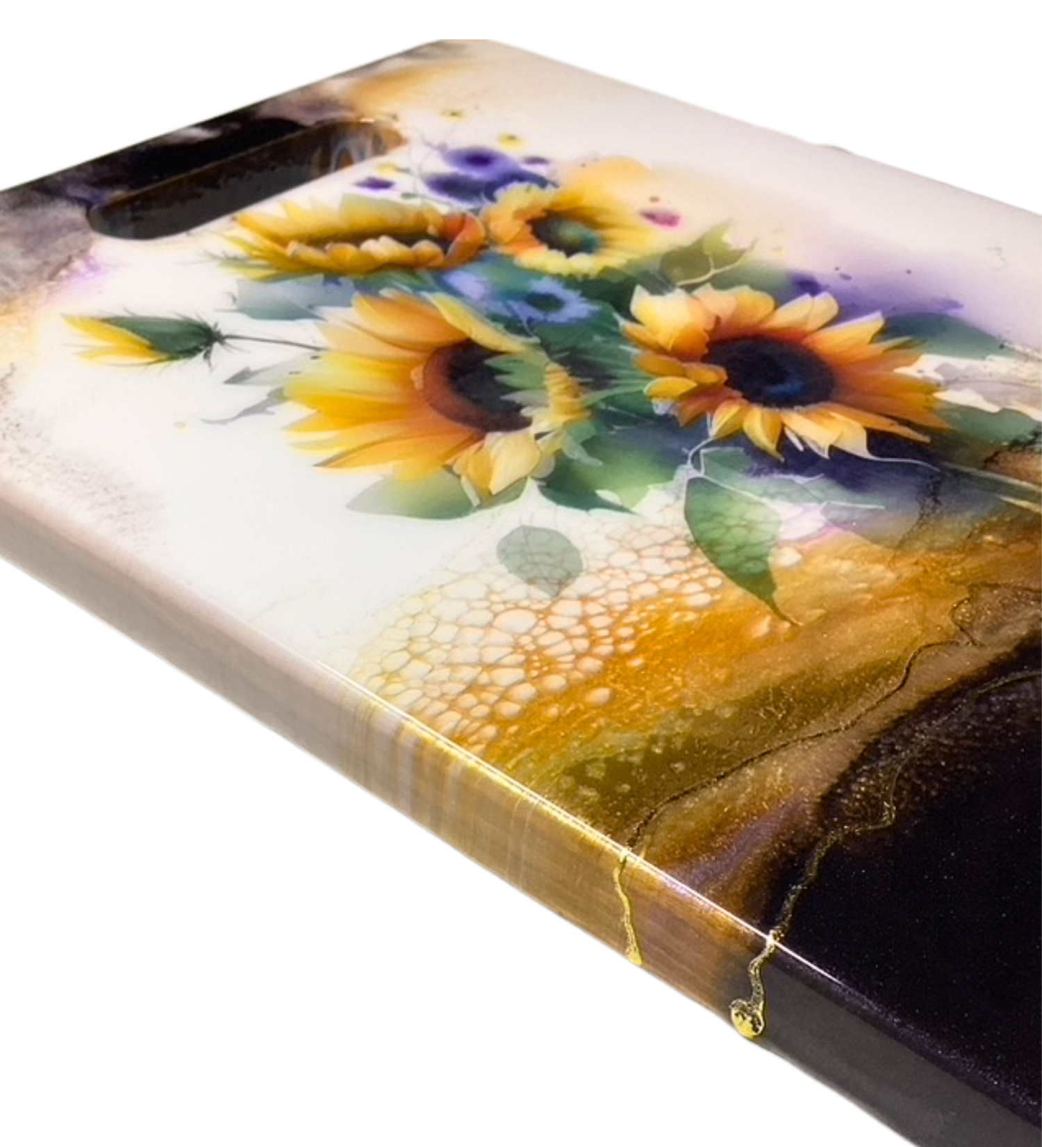 decorative-sunflower-serving-board