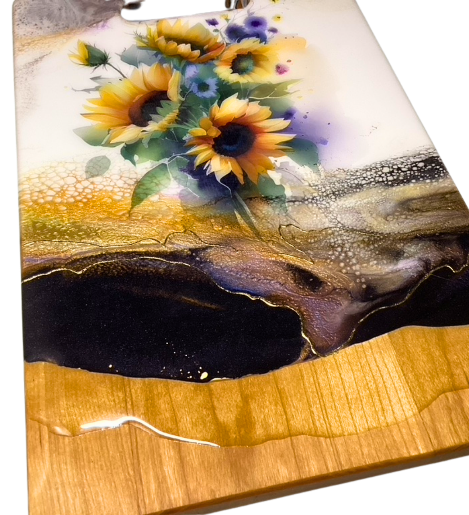 decorative-sunflower-serving-board