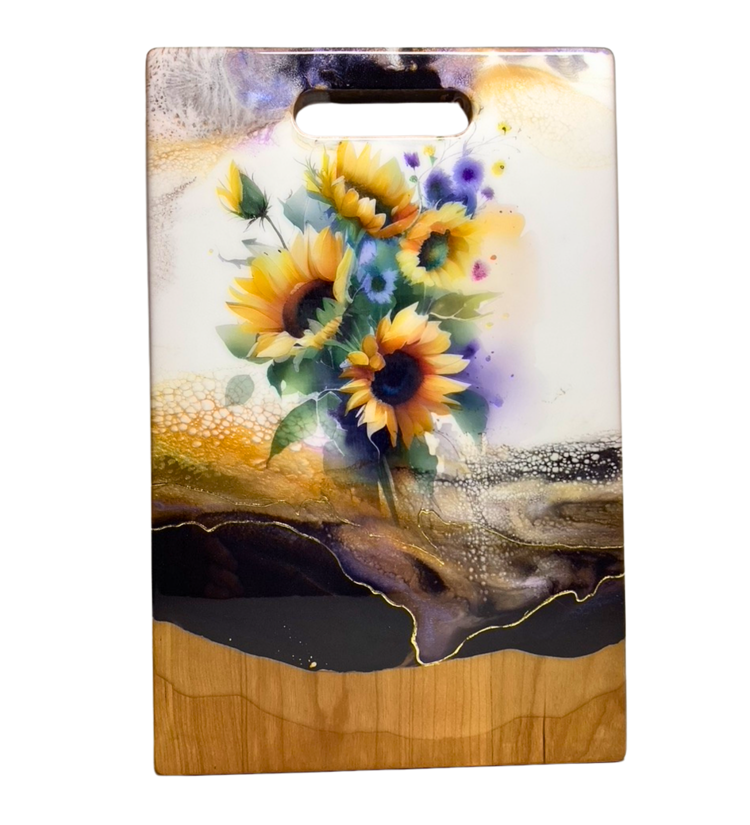 decorative-sunflower-serving-board