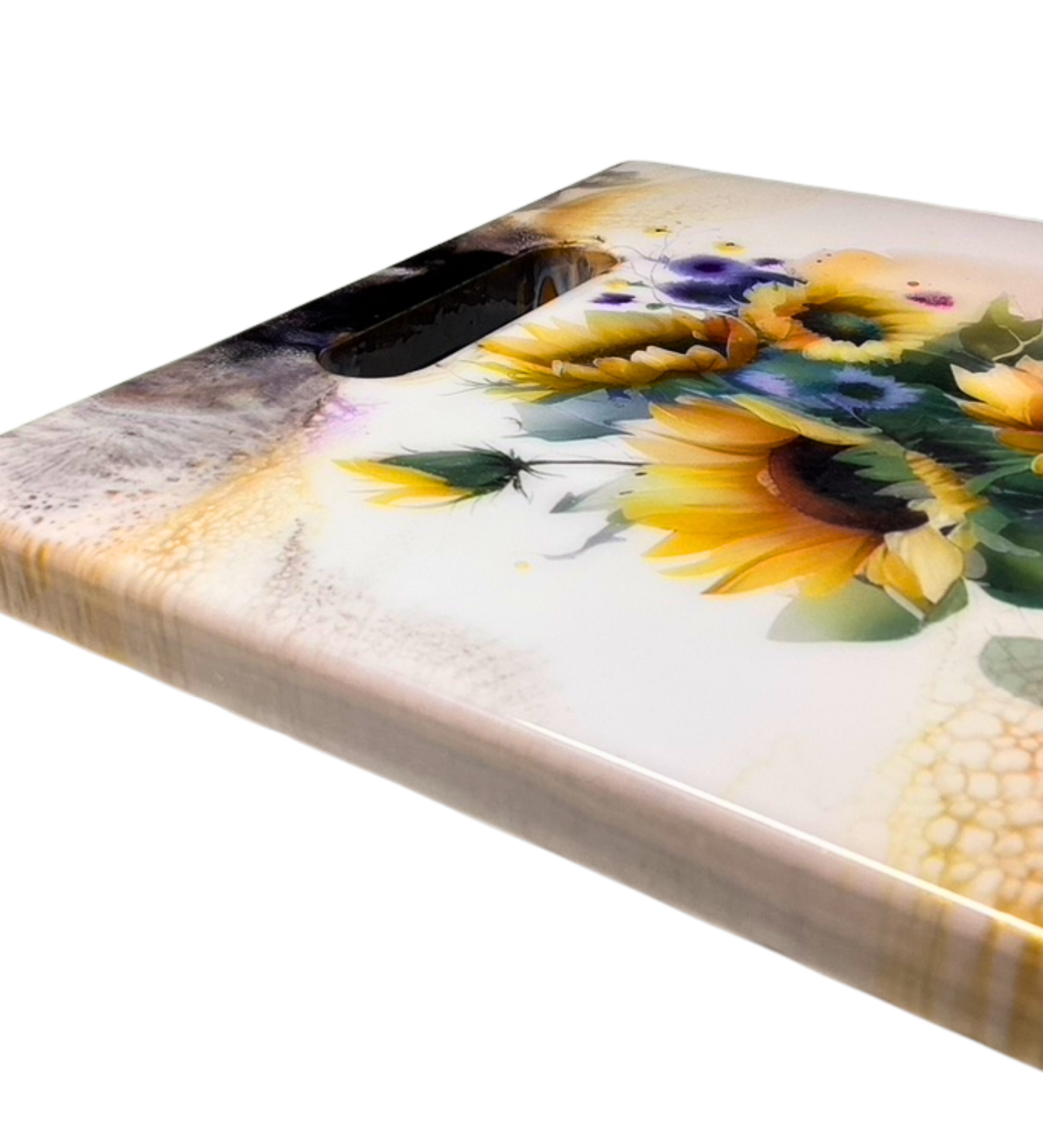 decorative-sunflower-serving-board