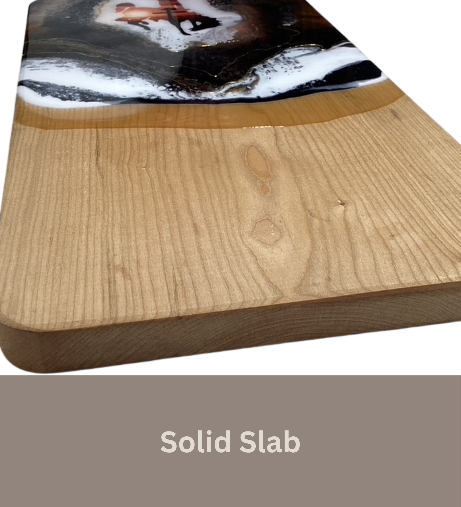 Handmade Wyoming Cowboy charcuterie board with cross and sunset design, gold resin artwork on hardwood serving board