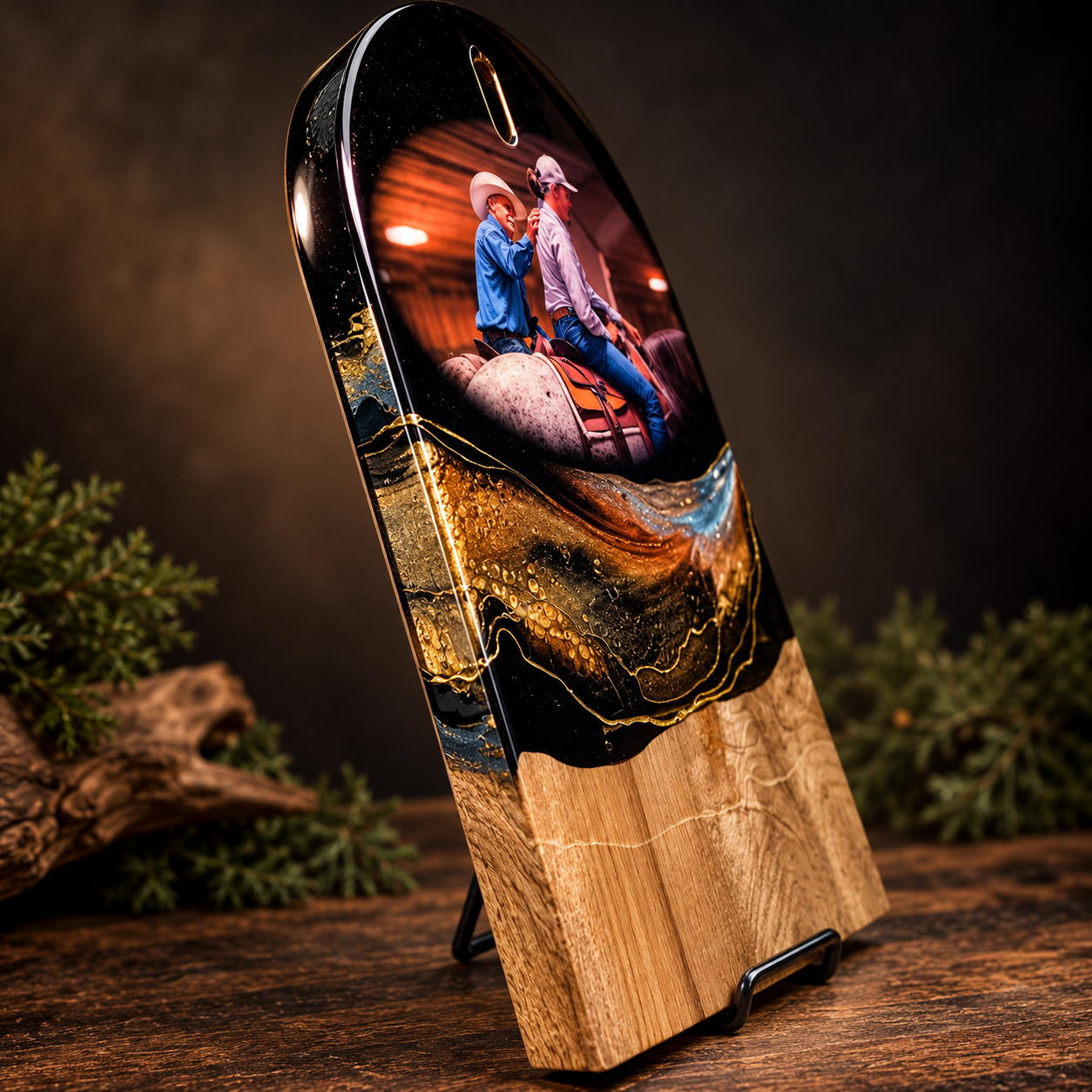 Rustic Cowboy Resin Art Charcuterie Board.png