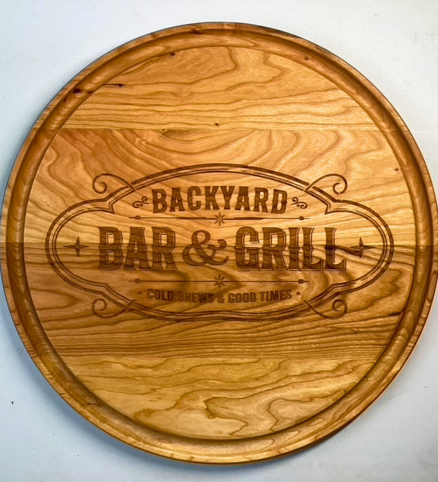 Engraved Charcuterie Board | Backyard BBQ | Custom Engrave