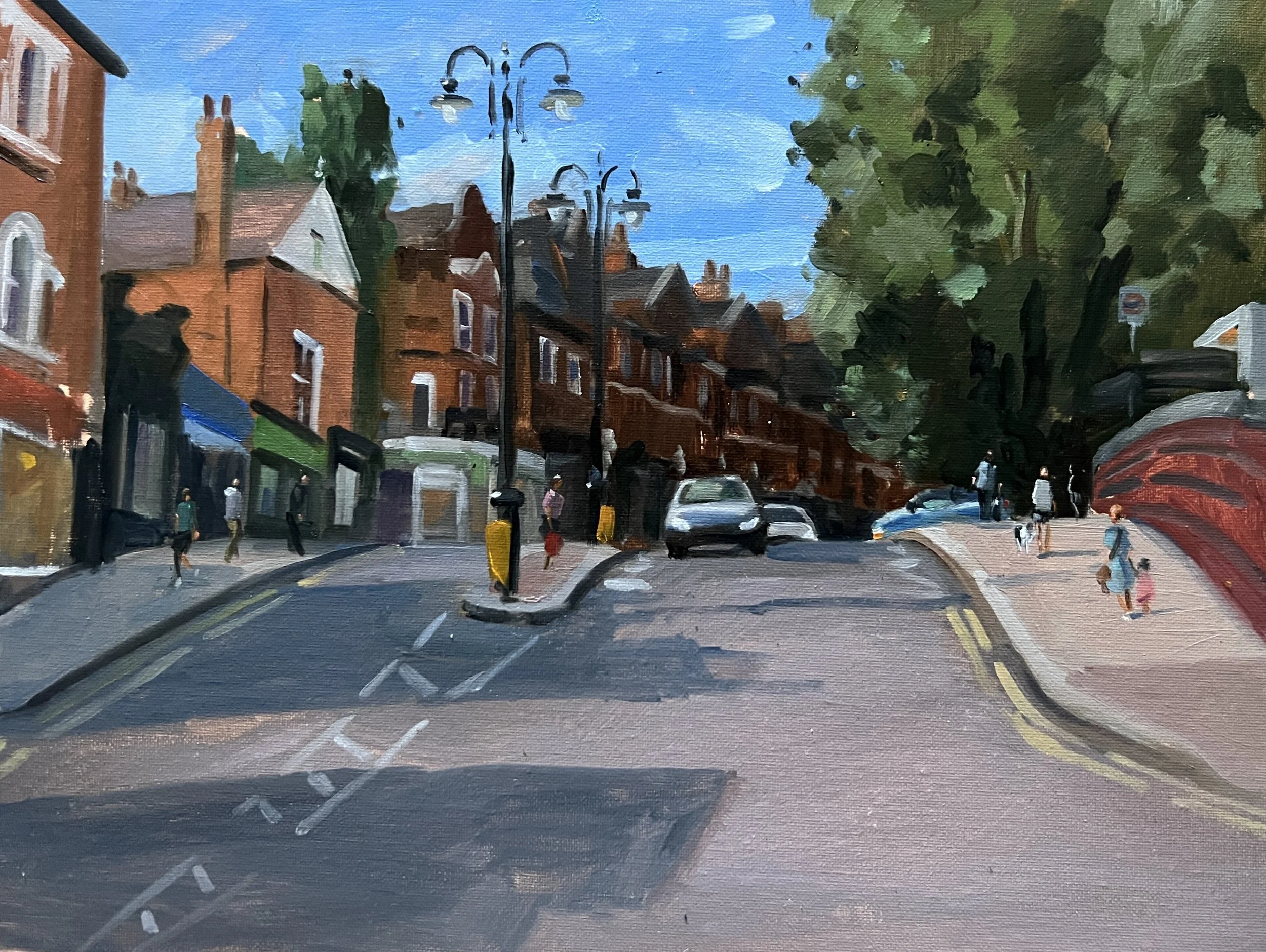 Afternoon Sunlight on Hampstead Hill