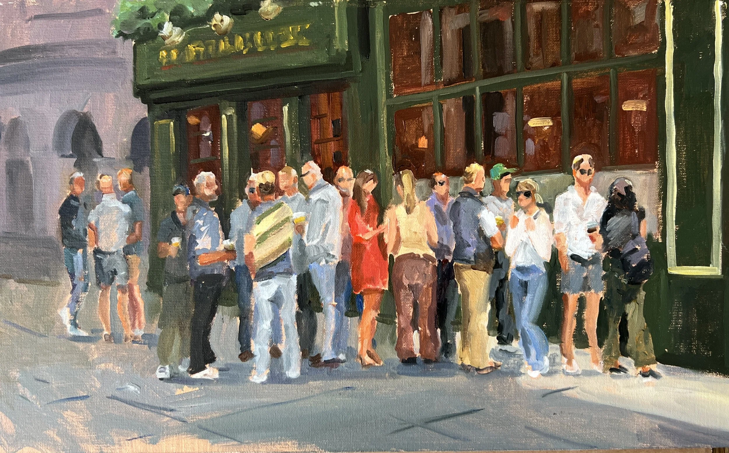 Crowds at the Devonshire (SOLD)