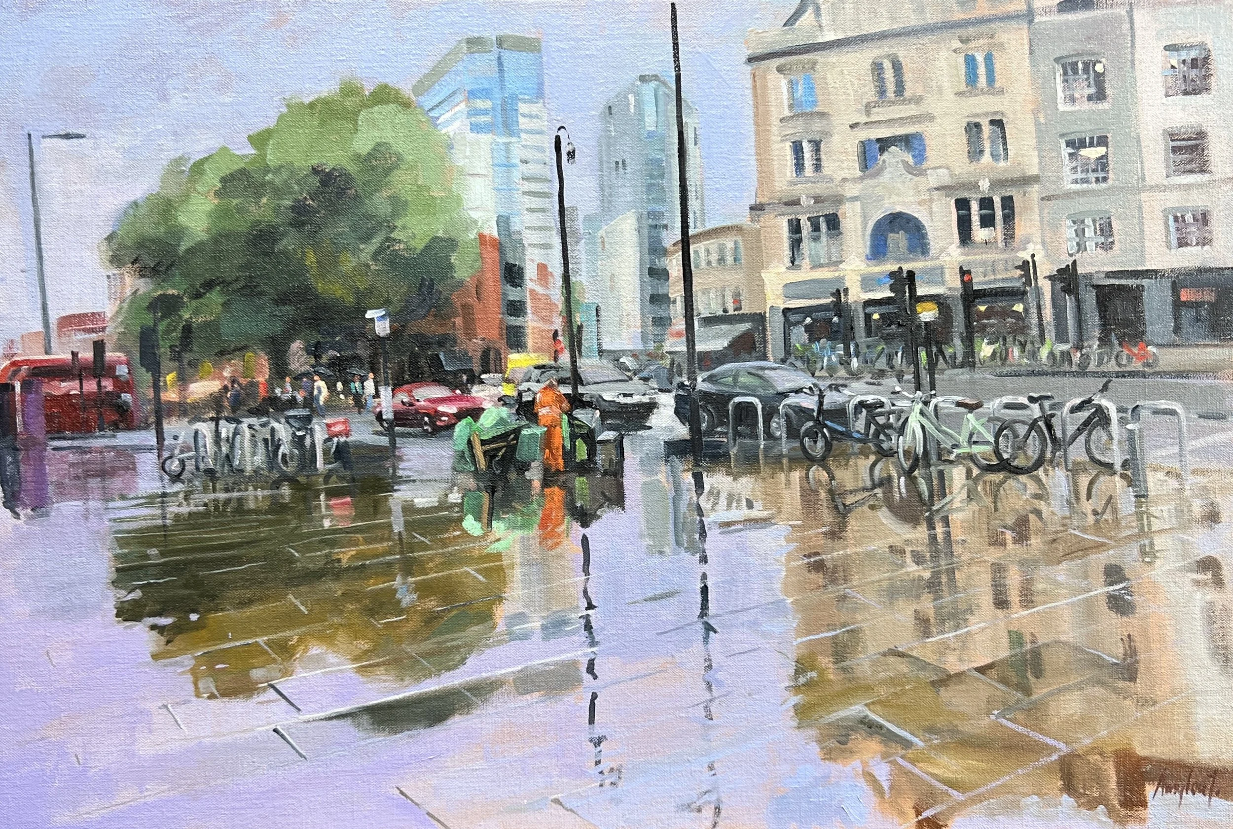 Amylou Jennings Painting Contemporary Urban Landscape