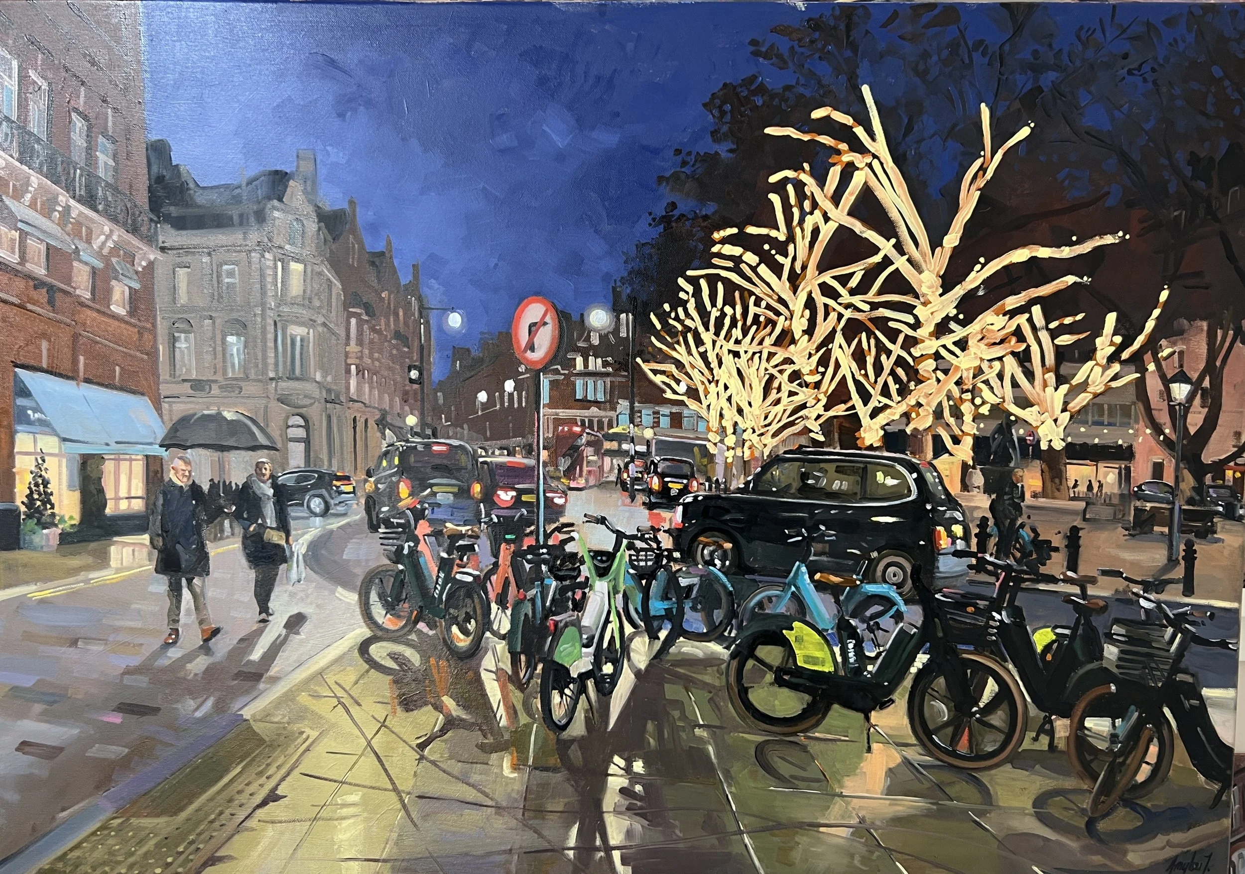 Amylou Jennings Painting Contemporary Urban Landscape